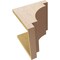 Ekena Millwork 11"W x 11"D x 11"H Wide Mediterranean Rough Cedar Woodgrain TimberThane Corbel, Primed Tan CORUR11X11X11MEDRCPR - alternate 2
